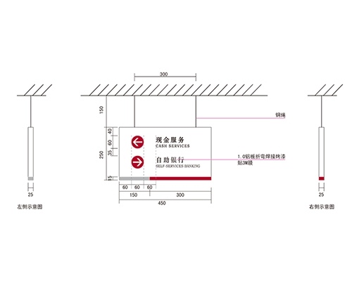 福建银行VI标识牌